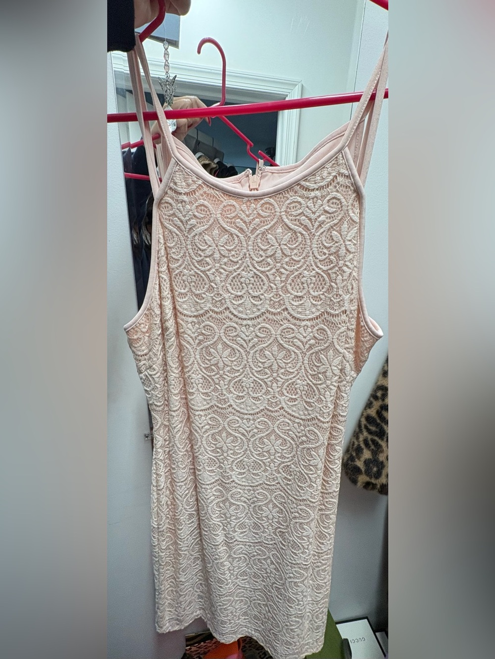 Guess Blush Lace Camisole Dress